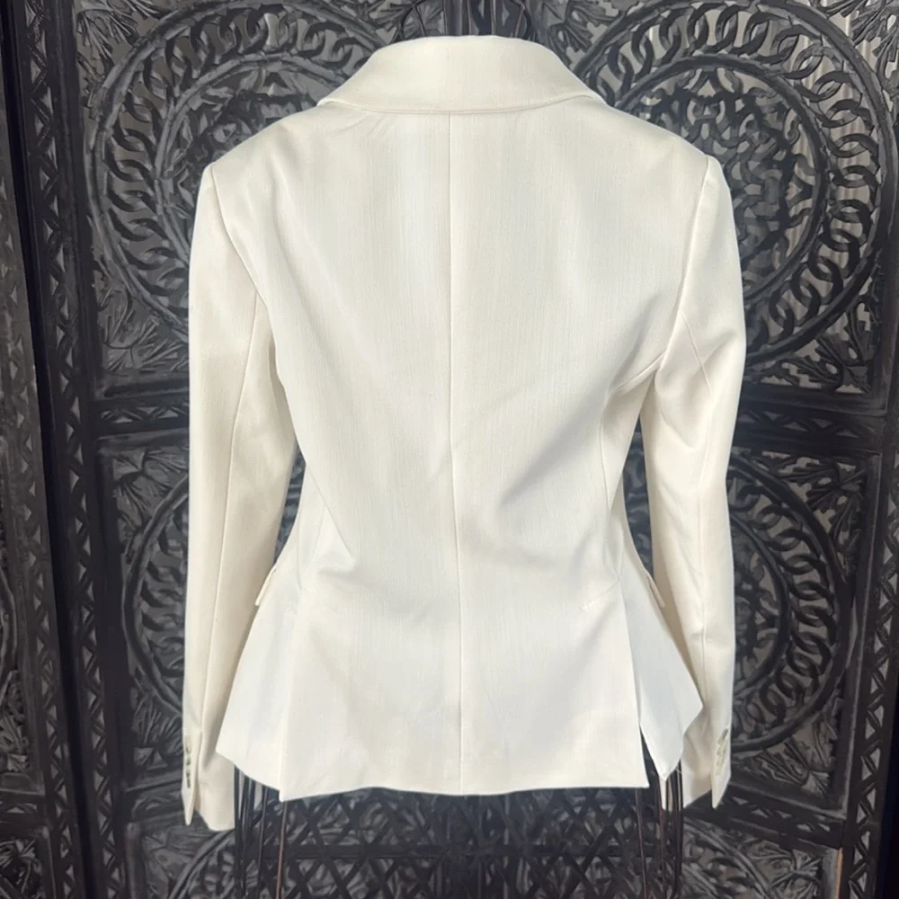 Express well made blazer classy white. like new. size 2 - Picture 9 of 10